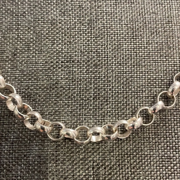 925 silver 22 3/4 inch very heavy necklace Nr. 1 selling on Etsy this year. - Picture 2 of 5